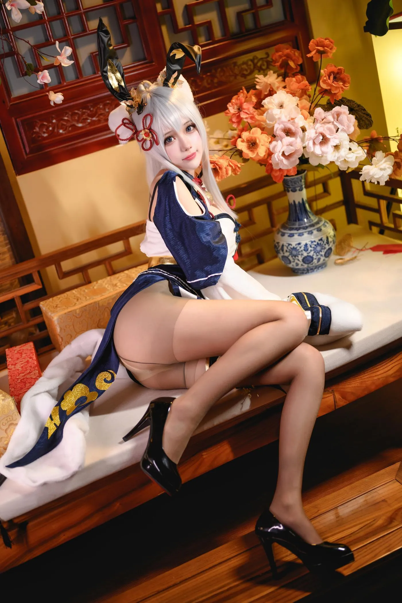 凛子酱 – NO.13 旗袍兔兔 [21P]插图8